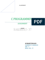 C Assignment 1 (Array)