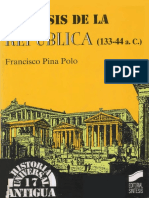 Pina Polo, Francisco - La Crisis de La República