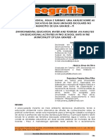 Educação Ambiental, Água e Turismo: Uma Análise Sobre As Atividades Educativas em Duas Unidades Escolares No Município de Ilha Grande - Pi