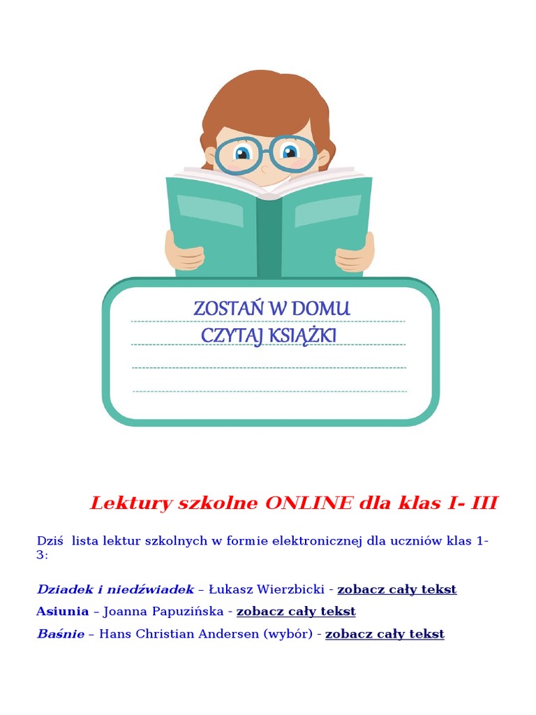 Test Z Lektury Dziadek I Niedźwiadek