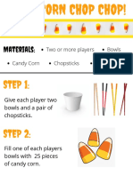 Materials:: Two or More Players Candy Corn Chopsticks Timer Bowls
