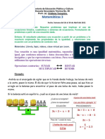 Matematicas 3ERO Semana del 26 al 30 de Abril