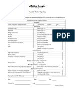 Bridge Checklist Before Departure