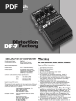 Digitech df7 Distortion Factory Manuel Utilisateur en 44236