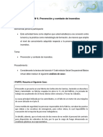 Actividad de Evaluación No 4 Prevención y Combate de Incendios Tarea