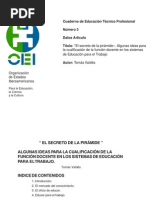 cualificación de la función docente en educación p-el trababajo
