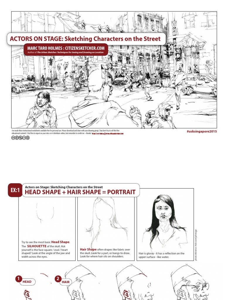 Sketching Street Characters Guide | PDF