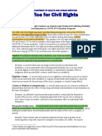 HHS Office For Civil Rights Guidance On Federal Legal Standards Prohibiting Disability Discrimination in COVID-19 Vaccination Programs