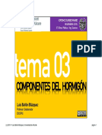 Tema 03 - Componentes Del Hormigón