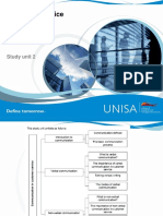 MNM1502 Study Unit 2 - Non Verbal Communication