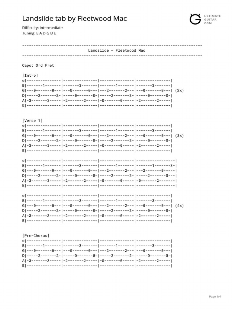 Landslide Tab | PDF