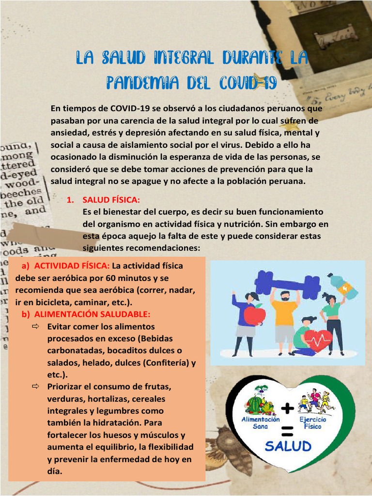 Salud Integral en Tiempos de COVID-19 | PDF | Las emociones | La ...