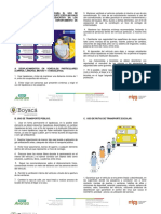 Protocolo de Bioseguridad Transporte Escolar