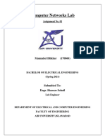 Computer Networks Lab: Assignment No. 01