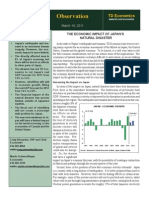 Economic Impact of Japan's Natural Disaster