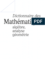 Dictionnaire Des Mathematiques Universalis (Algèbre, Analyse, Géométrie) 1997