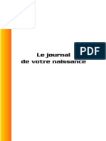 Journal de votre naissance