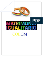 Trabajo Matrimonio Igualitario