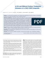 Influence of Ambient Air and Different Surface Treatments On The Bonding Performance of A CAD CAM Composite Block. Alghamdi Ali. 2018. J Adhes Dent