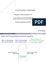 Control de Procesos Industriales: Douglas A. Plaza Guingla, PH.D