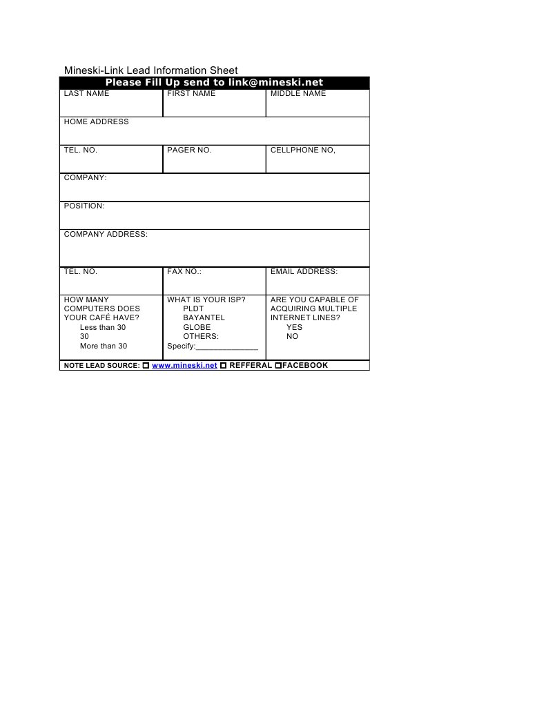 Mineski-Link Lead Info Submission Form | PDF