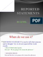 Reported Statements