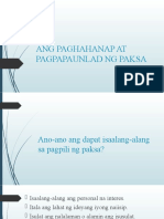 Ang Paghahanap at Pagpapaunlad NG Paksa