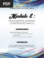 Most Essential Learning Competencies (Melcs) : Study Notebook