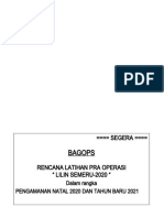 RENCANA LATIHAN PRA OPERASI LILIN SEMERU-2020