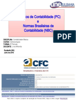 1.4 Princípios de Contabilidade (PC) e NBC 2018A