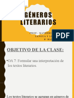 Géneros literarios: lo esencial