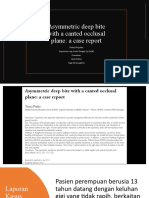 Diskusi Rujukan Yoga + Azmi Asymmetric Deep Bite With A Canted Occlusal Plane