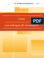 Guía Para La Rendicion de Cuentas Con Enfoque de Resultados