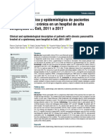 Descripción Clínica y Epidemiológica de Pacientes Con Pancreatitis Crónica en Un Hospital de Alta Complejidad en Cali, 2011 A 2017