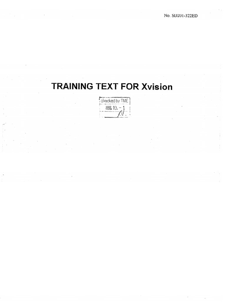 Training Text For Xvision PDF High Voltage Ct Scan