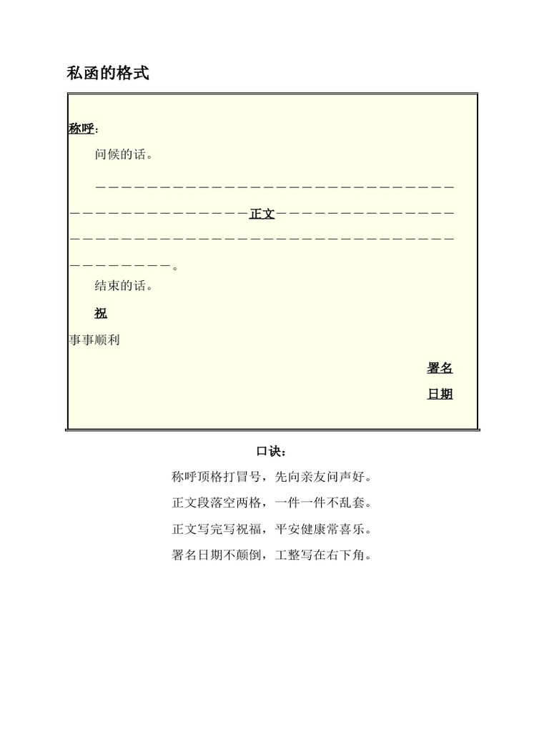 217950618 私函的格式 | PDF