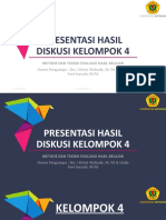 Presentasi Hasil Diskusi Kelompok 4 4D 2k21evaluasi Hasil Pembelajaran - 1