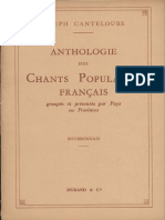 Antologia de Cantos Populares Franceses