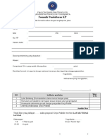Formulir Pendaftaran: Jadwal Pelaksanaan Kerja Praktik