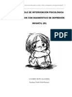 Protocolo de Intervencion Psicologica Para Niños Con Diagnostico de Depresion