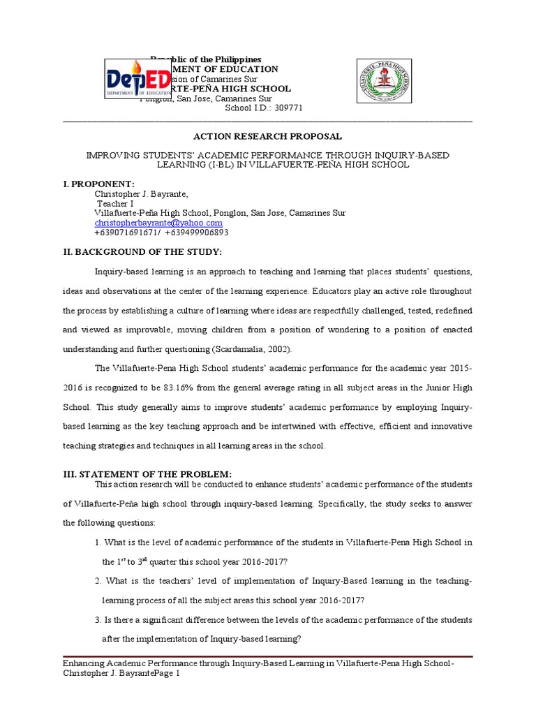 SAMPLE RESEARCH PROPOSAL ON EDUCATION TOPICS PDF 2021 intelligence overview