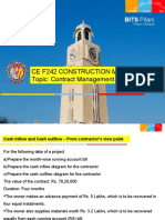 Ce F242 Construction Management Topic: Contract Management: BITS Pilani
