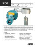 144LD Intelligent Buoyancy Transmitter With Torque Tube For Liquid Level, Interface and Density