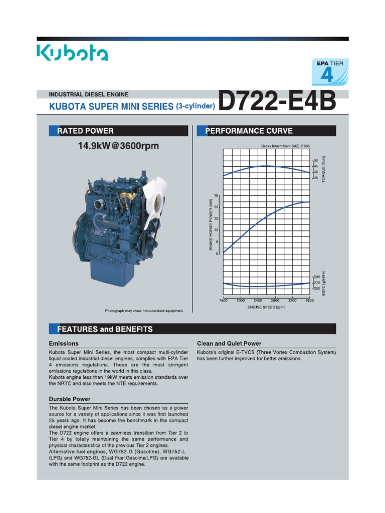 Kubota Diesel Engine D722-E4B | PDF