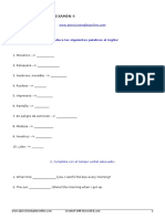 Secundaria Inglés - Examen 4