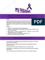 DÍA INTERNACIONAL DE LA ELIMINACIÓN DE LA VIOLENCIA CONTRA LA MUJER