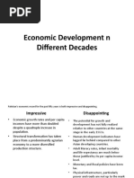 Economic Development N Different Decades