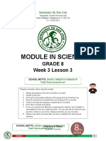 Module in Science: Grade 8 Week 3 Lesson 3