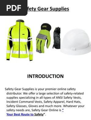 Safety Gear Supplies Overview | PDF | Computers