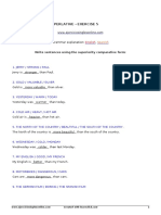 Comparativo y Superlativo - Ejercicio 5 - Soluciones